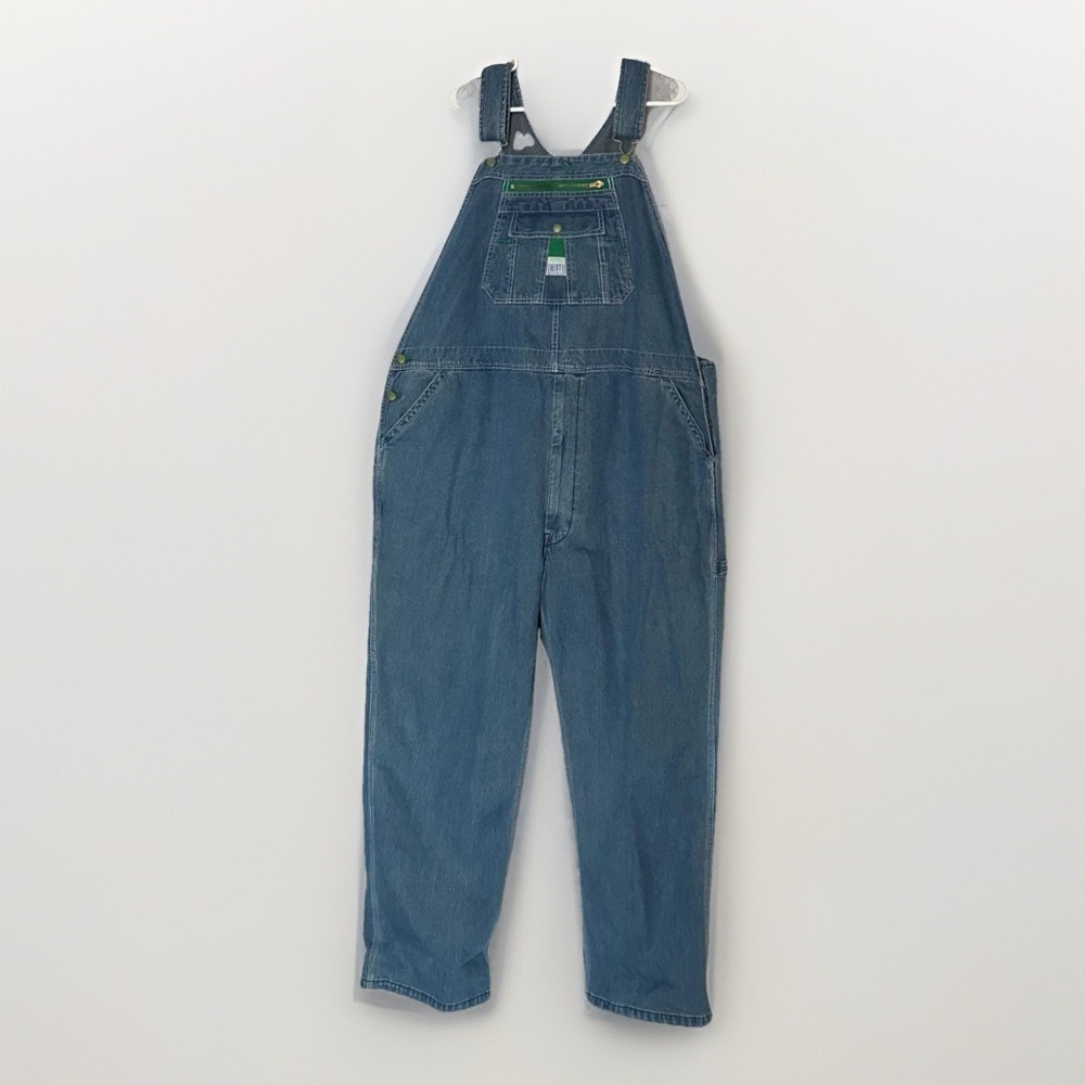 Liberty Bib Overalls Mens 50x32 Denim Carpenter Farm Workwear‎ Vintage Utility
